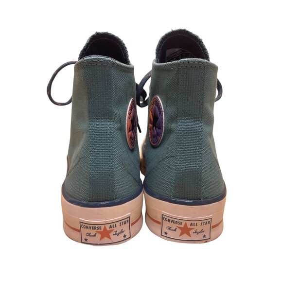 Converse Unisex Green Canvas Chuck Taylor All Star Hi-Top Sneakers Sz 6.5M/8.5W - Picture 9 of 10